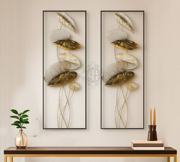 DSH Metal Wall Deco Lotus Leaf.