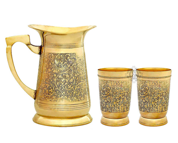 Pure Brass Jug Set