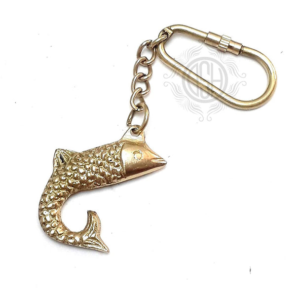 Brass Fish Key chain