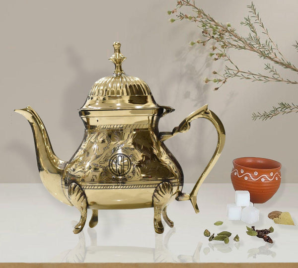 DSH Brass Tea Kettle Pot .