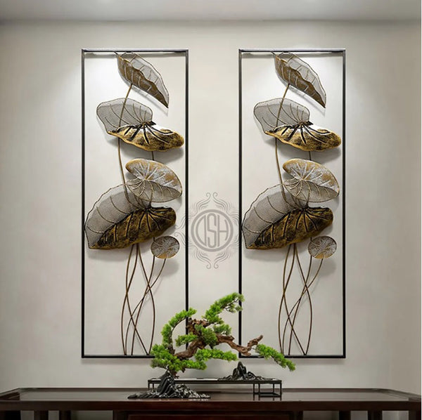 DSH Metal Wall Deco Lotus Leaf.