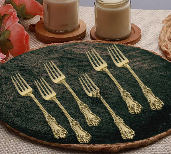 DSH Brass Fork for Dining.