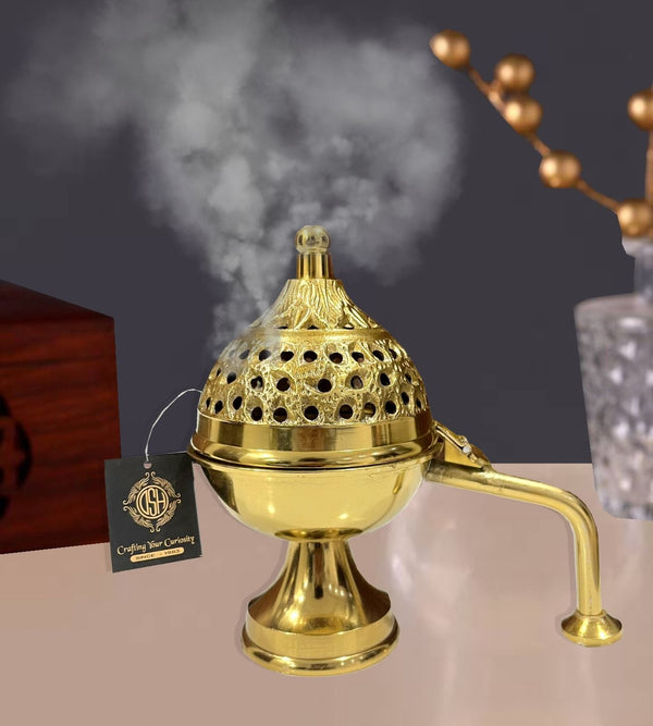 DSH Brass Dhoop Dani Burner.