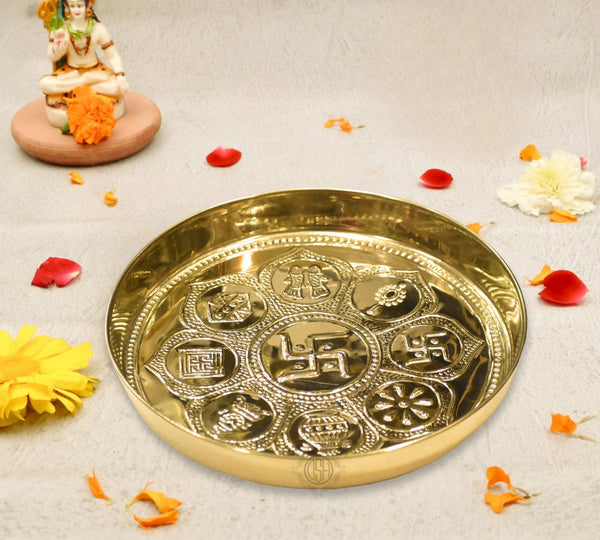 Pure Brass Puja Plate.
