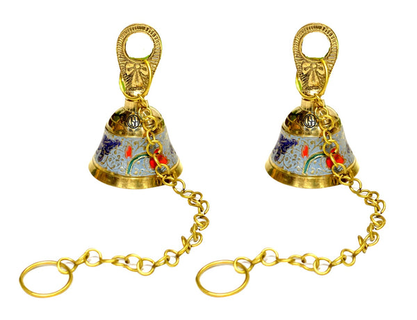 Brass Hanging Bell with Chain