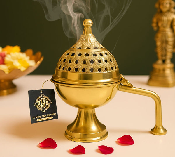 DSH Brass Dhoop Dani Burner.